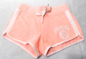 Justice Girls Athletic/Running/Gym/Track Style Shorts Soft Pink Size 8 - Picture 1 of 11