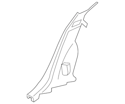 Moldura de pilar trasero genuina GM 13191023 Foto 1 de 2