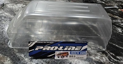 Pro-Line Racing PRO355200 70's Rock Van 12.3 inch Crawler Body Shell - Clear - Image 1 of 4