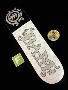 Super RARO Bam Margera Blanco Tabla de Skate 2018 Element 25 Aniversario HIM - Imagen 1 de 7