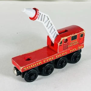 Feuerwehr Tenderwagen Thomas der Zugfreunde Holzeisenbahn 2003 rot - Bild 1 von 10
