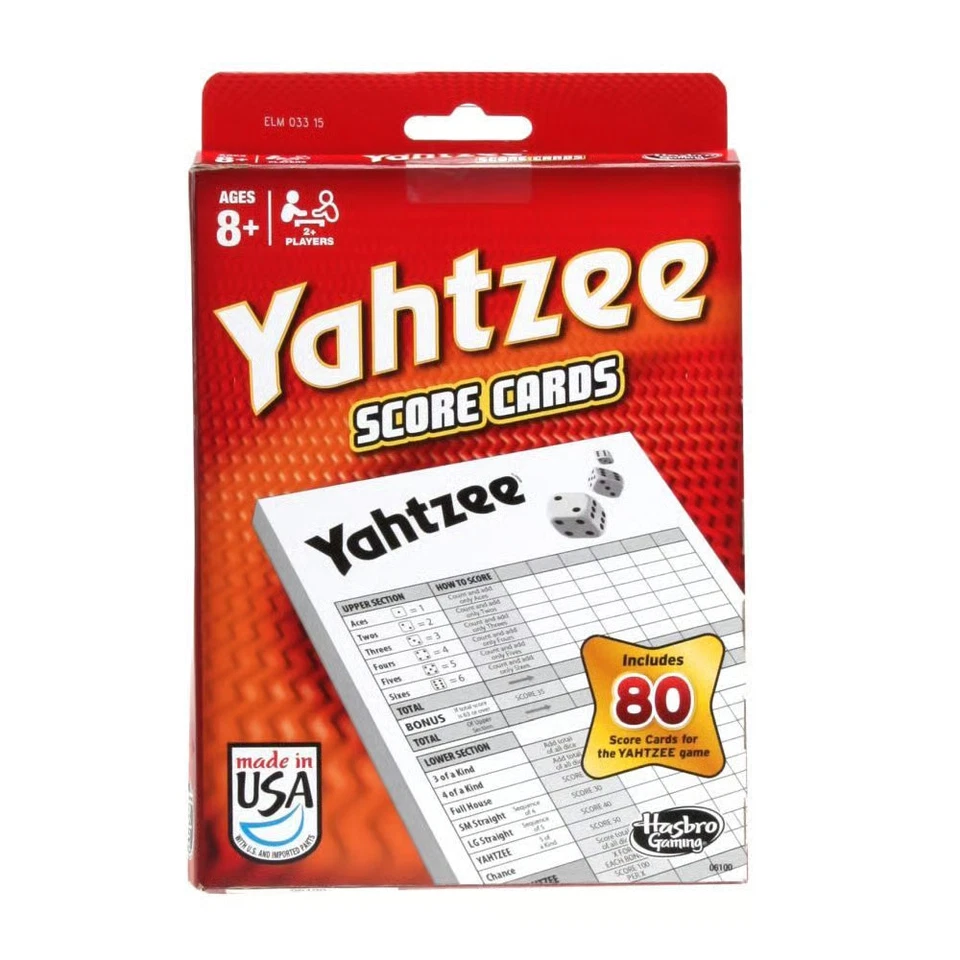 Hasbro,  Yahtzee Score Pad - Image 1 of 3