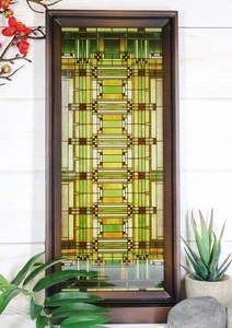 Ebros Frank Lloyd Wright Eiche Park Studio Sky Buntglas Schreibtisch oder Wandrelief - Bild 1 von 9