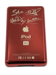 Red U2 Edition iPod Classic 5th 6th 7th Thick Bottom Rear Metal Chrome - Picture 1 of 1