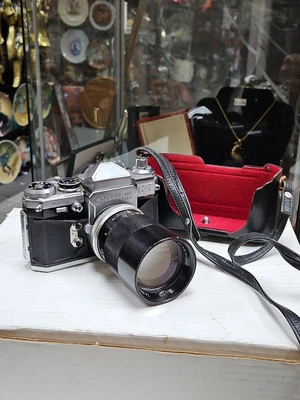 Edixa-Mat Reflex Mod. C-L (ungetestet) TAMRON 135 MM AUTO OBJEKTIV WIE BESEHEN Deutschland Japan - Bild 1 von 4