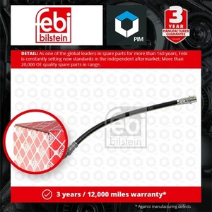 Brake Hose fits MERCEDES C270 S203, W203 2.7D Rear Left or Right 00 to 07 Febi - Picture 1 of 2