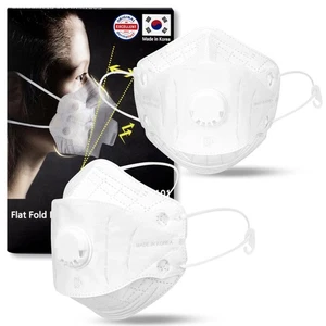 Particulate Respirator Mask with Valve, Flat Fold Design Breathable Dust Sand... - Bild 1 von 6