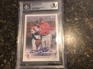 JUAN SOTO AUTOGRAPHED 2022 TOPPS UPDATE US310 RIVALRY LOVE BGS 10 AUTO!! - Picture 1 of 2