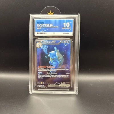 Ace 10 Pokémon TCG 151 Blastoise EX Special Illustration Rare Card 200/165 - Image 1 of 4