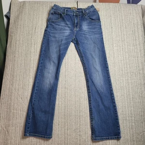 Wrangler 20X Jeans Boys 16 Regular Blue Adjustable Waist Western Bootcut Denim - Picture 1 of 10
