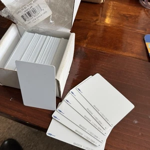 Menge 97 HID 5006PGGMN iCLASS Seos Karten 10 MIL Mylar Rückseite weiß + 6 RFID Karten - Bild 1 von 4