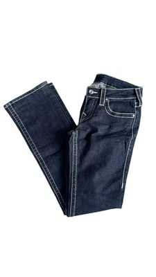 True Religion Flap Pocket Straight Leg 27 Made In USA Classic Dark Wash - Image 1 of 4