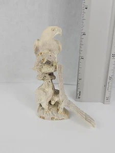 Eagles Zuni scultura fetish - Lewis Malie Jr. - nativi americani #175 - Foto 1 di 17