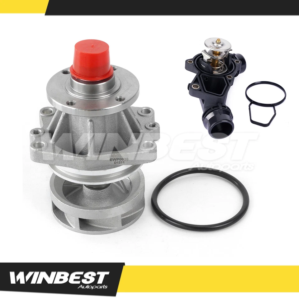 Bomba de agua y termostato para BMW 320i 323Ci 325i 328Ci 330i 528i 530i X3 X5 Z3 Z4 Foto 1 de 4