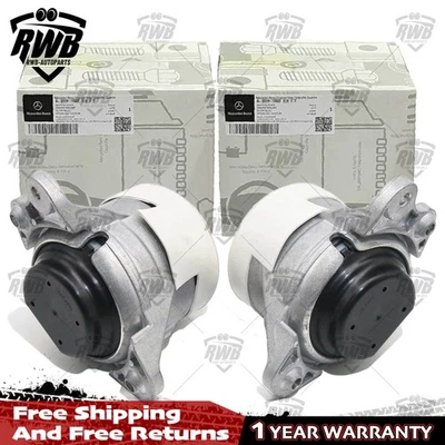 Engine Motor Mount L&R For Mercedes-Benz W205  W213 E200 E260 C253 GLC - Image 1 of 4