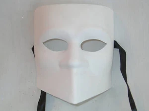 UNPAINTED BLANK "BAUTA GREZZA" VENETIAN MASKS/DECORATE - Picture 1 of 1