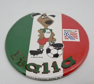 Italy World Cup USA 1994 Italia Soccer 3.5" Pinback - Picture 1 of 7