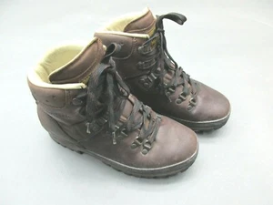 Meindl Size 7 Women's Brown Lace Leather Vibram14597 Hiking/Fishing/Work Boots1B - Picture 1 of 12