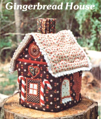 Gingerbread House ~ Applique ~ Approx. 9" Finished ~ By: Yours Truly ~ Complete - Image 1 of 4