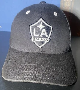 LA Galaxy Black & White  Adidas Adjustable Hat Youth Sz Soccer MLS Used - Picture 1 of 5