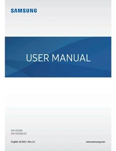 SAMSUNG GALAXY SM-A32 SM-A326B/DS MANUEL D'INSTRUCTIONS IMPRIMÉ GUIDE DE L'UTILISATEUR 124 PAGES - Photo 1/1