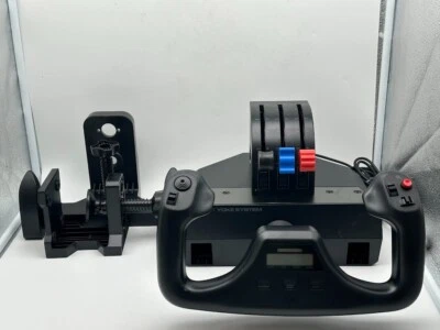 Logitech Flight Yoke Throttle System - Black - Image 1 of 4