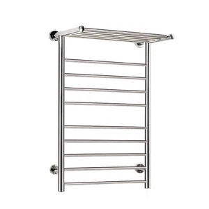 Devanti Heated Towel Rail Bathroom Electric Warmer Clothes Rack Stainless Steel - Picture 1 of 6