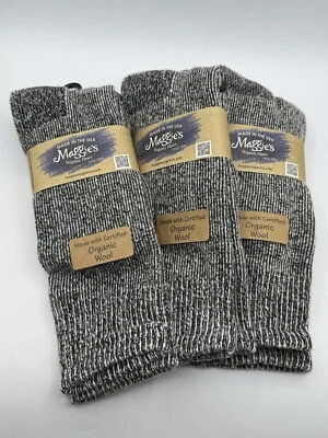 3 pares de calcetines hasta la rodilla de lana orgánica Maggies nuevos con etiquetas pimienta para mujer 6-9 Foto 1 de 4
