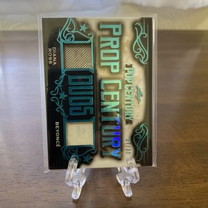 BEYONCE & DIANA ROSS WORN RELIC SWATCH WARDROBE CARD # /30 LEAF POP CENTURY RARE