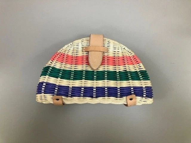 НОВЫЙ J CREW ВЕНТИЛЯТОР РОТАНГОВЫЙ КЛАТЧ СУМОЧКА В RAINBOW МУЛЬТИ ПОЛОСКИ МЕГАН МАРКЛ - Изображение 1 из 4