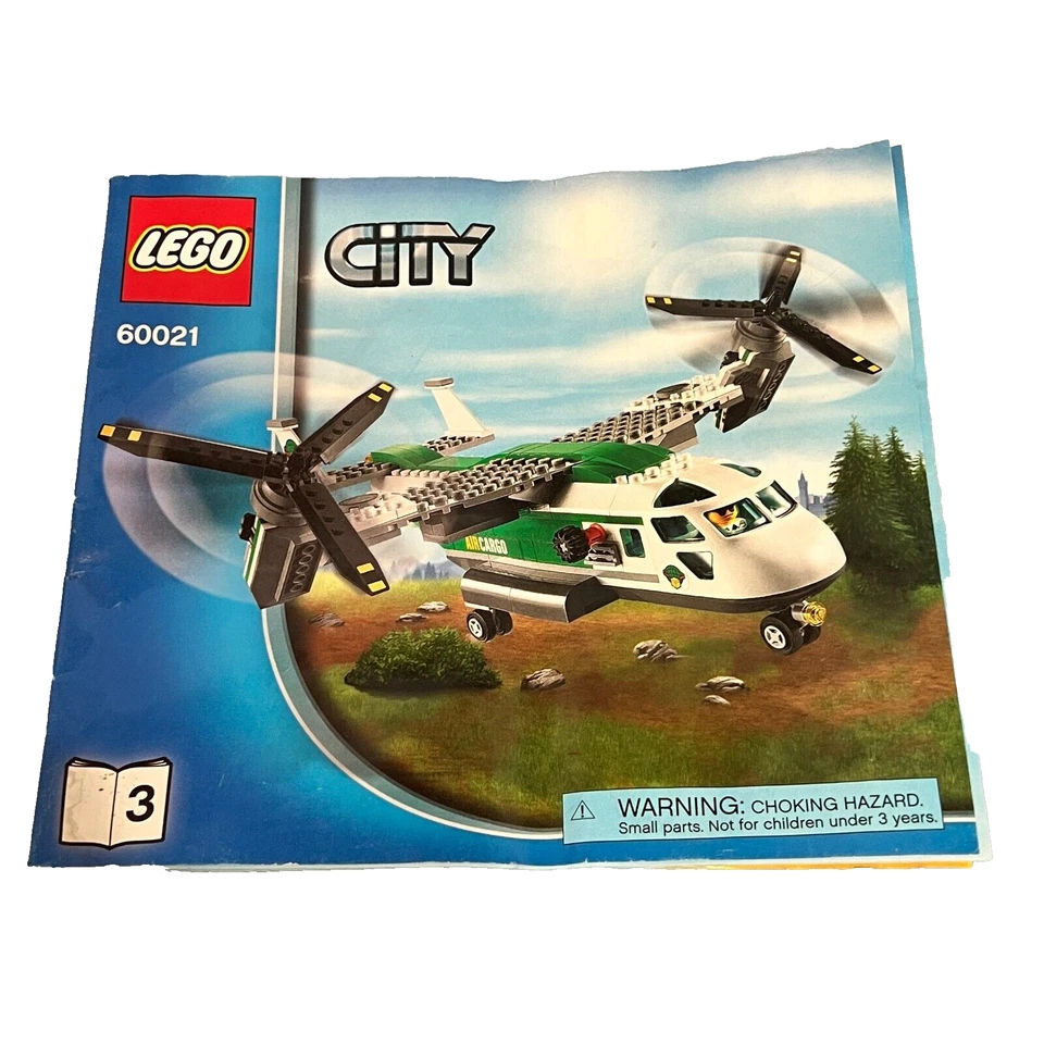 Lego City Instruction Manual Book 3 only 60021 Lumberjack Air Cargo Helicopter - Image 1 of 2