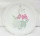 Schirnding Gold Trim Porcelain Plate Pink Squash Floral & Leaf Design  JG