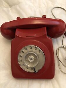 vintage red 1970 telephone 706L fully working RETRO STYLE VGC