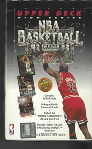 1992-93 UPPER DECK SERIES 2 BASKETBALL EMPTY WAX PACK DISPLAY BOX see scan - Picture 1 of 1