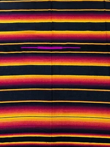 Falsa Mexikanische Decke Saltillo Cholo Serape Diamond Yoga Überwurf Limited Edition E - Bild 1 von 5