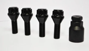 4 pernos de rueda de bloqueo (Zinni) M14 x 1,25, hilo de 27 mm - Imagen 1 de 2