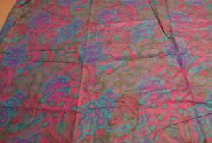 Geometric Multicolored  Cotton Fabric  56”x 46” 