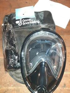 Gone Snorkeling 180° Seaview Full Face Panoramic Snorkel Mask Anti-Fog/Leak L/XL - Picture 1 of 6