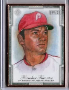 Topps Transcendent 2019 franquicia favoritos Jim Bunning inserto Phillies 88/100 - Imagen 1 de 1