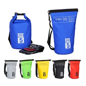 OCEAN PACK BORSA IMPERMEABILE 5LT OUTDOOR MARE SPIAGGIA SPORT SACCA TRACOLLA - Imagen 1 de 12