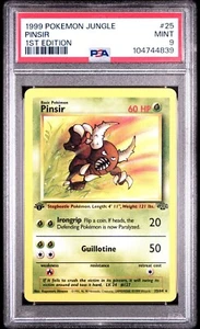 Pinsir - 1st Edition - 25/64 Jungle - WOTC Unlimited - Pokémon TCG PSA 9 MINT - Picture 1 of 3