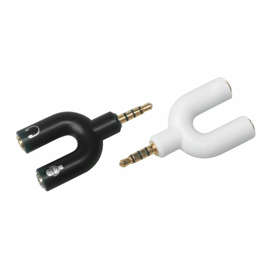 Xbox One Adapter (TRRS) Headset Headphone Mic 2 to 1 Splitter for PS4 PC Laptop - Image 1 of 4