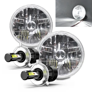 Par de faros LED redondos de 7 pulgadas haz alto/bajo para datsun 280ZX/240Z/260Z/280Z - Imagen 1 de 16