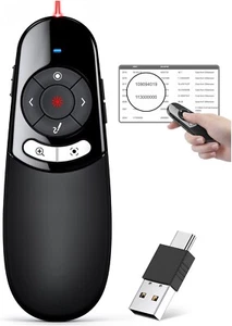 Clicker de Présentation Spot USB 2 en 1 USB, Mise en surbrillance Numérique Avancée - Photo 1/7