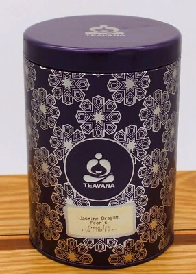 Teavana Jasmine Dragon Pearls Tin – 10oz Purple Canister, Retired Design - Image 1 of 4