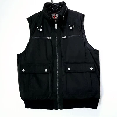 Coogi Australia Heavy Utility Puffy Vest Mens Sz 2X Black - Image 1 of 4