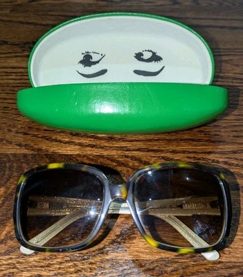 Gafas de sol Kate Spade Lulu/S Tigre Marrón Tortuga Dorado Brillo Cuadradas 55-16 130 Foto 1 de 4