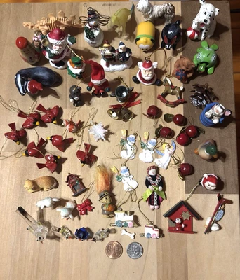 Huge Lot  VINTAGE Dollhouse CHRISTMAS Winter Holiday Miniatures - Image 1 of 4