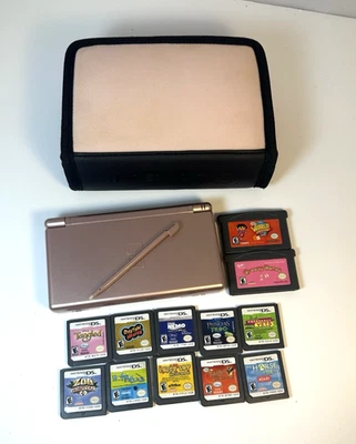 Nintendo DS Lite Modelo USG-001 con Lápiz Lápiz y 12 juegos Foto 1 de 4