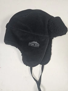 Vintage Columbia Trapper Hat Adult L/XL Black 90s Winter USA Ski - Picture 1 of 4